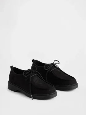 Kids Vegan Suede Loafers