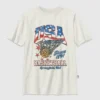 Kids Vintage Basketball Graphic T-Shirt