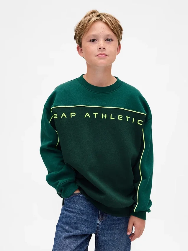 Kids Vintagesoft Colorblock Logo Sweatshirt