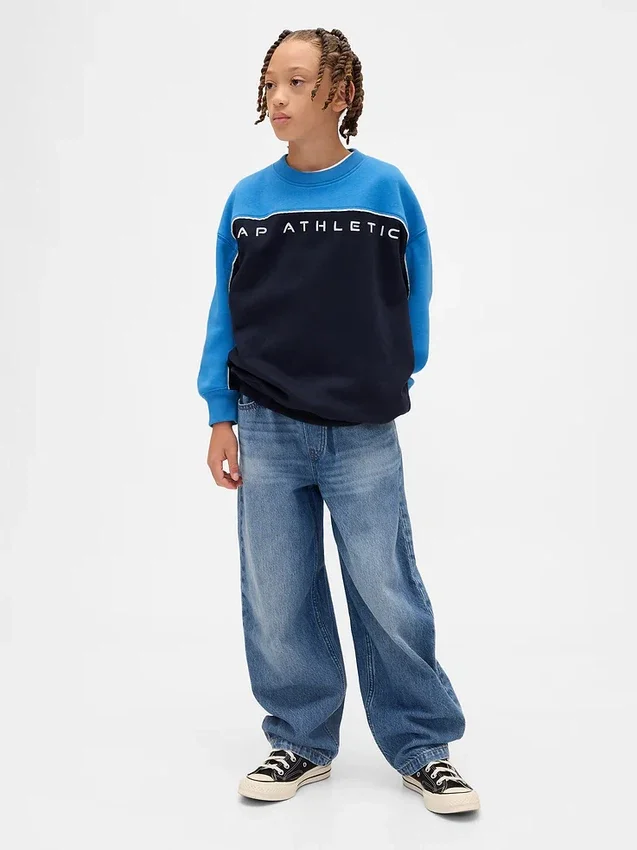 Kids Vintagesoft Colorblock Logo Sweatshirt