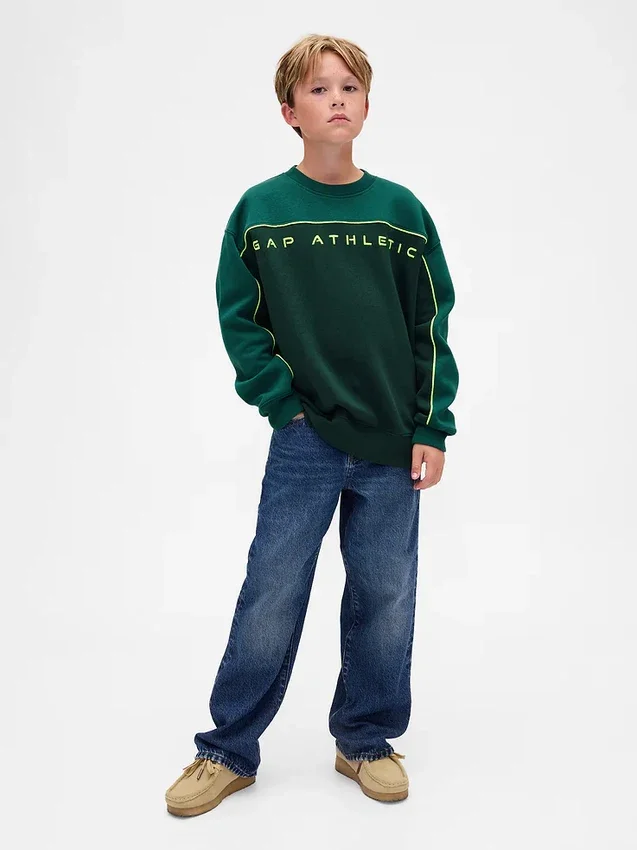 Kids Vintagesoft Colorblock Logo Sweatshirt