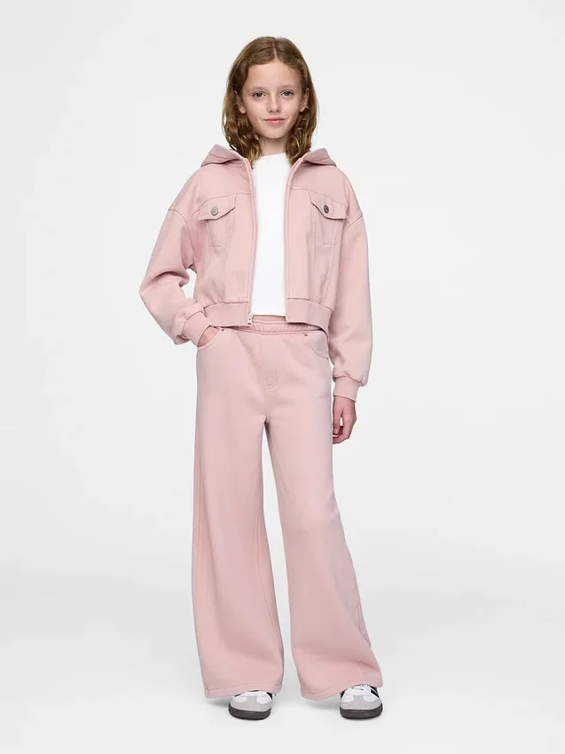 Kids Vintagesoft Crop Zip Hoodie