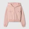 Kids Vintagesoft Crop Zip Hoodie