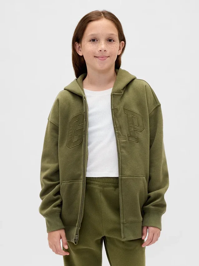 Kids Vintagesoft Logo Zip Hoodie