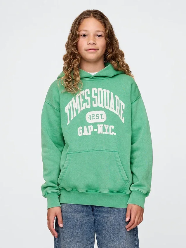 Kids Vintagesoft Nyc Times Square Hoodie