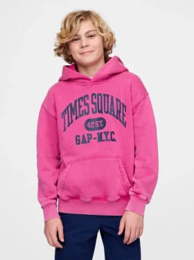 Kids Vintagesoft Nyc Times Square Hoodie
