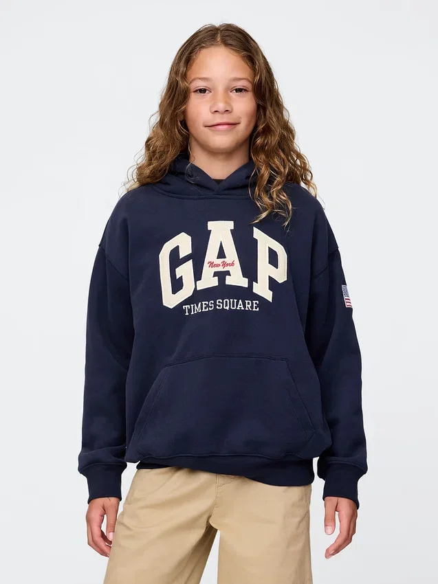 Kids Vintagesoft Nyc Times Square Hoodie