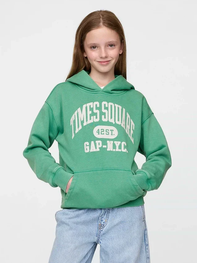 Kids Vintagesoft Nyc Times Square Hoodie