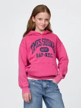 Kids Vintagesoft Nyc Times Square Hoodie