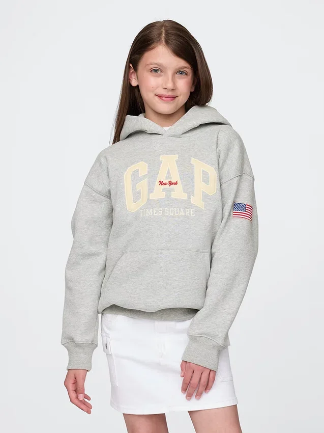 Kids Vintagesoft Nyc Times Square Hoodie