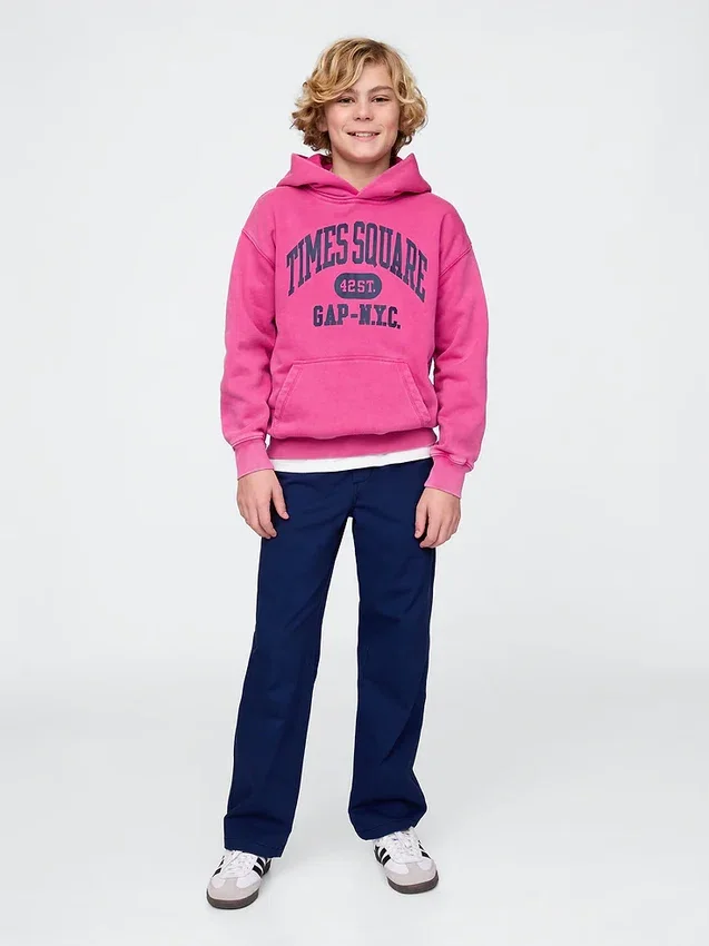 Kids Vintagesoft Nyc Times Square Hoodie