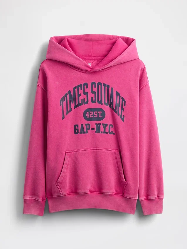 Kids Vintagesoft Nyc Times Square Hoodie