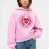 Kids Vintagesoft Oversized Heart Logo Hoodie