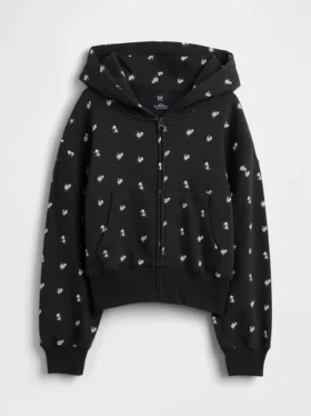 Kids Vintagesoft Oversized Logo Zip Hoodie