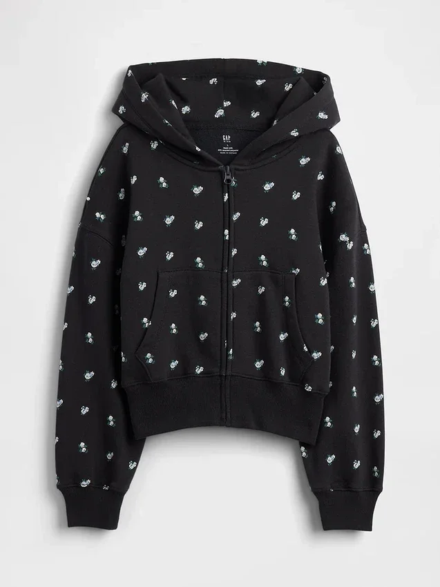 Kids Vintagesoft Oversized Logo Zip Hoodie