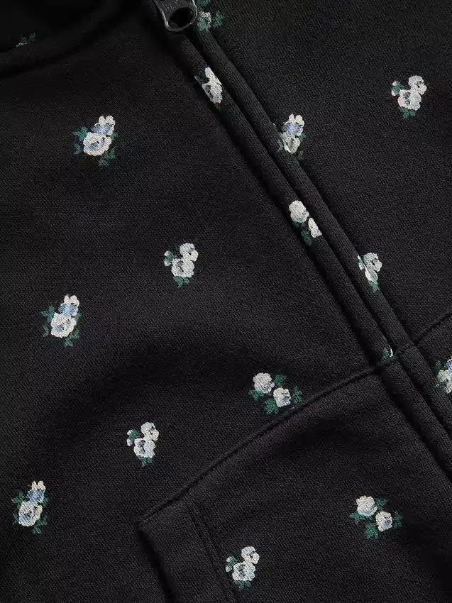 Kids Vintagesoft Oversized Logo Zip Hoodie