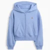 Kids Vintagesoft Oversized Logo Zip Hoodie