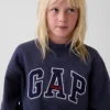 Kids Vintagesoft Oversized Mockneck Logo Sweatshirt