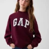 Kids Vintagesoft Oversized Mockneck Logo Sweatshirt
