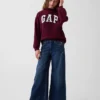 Kids Vintagesoft Oversized Mockneck Logo Sweatshirt