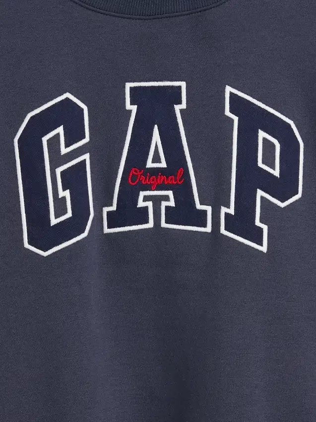 Kids Vintagesoft Oversized Mockneck Logo Sweatshirt