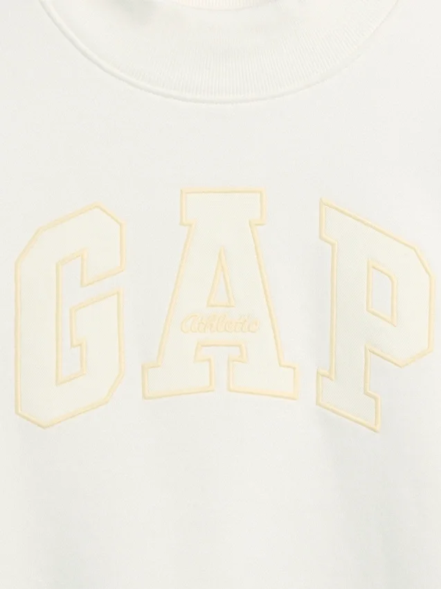 Kids Vintagesoft Oversized Mockneck Logo Sweatshirt