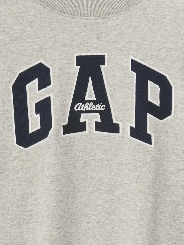 Kids Vintagesoft Oversized Mockneck Logo Sweatshirt