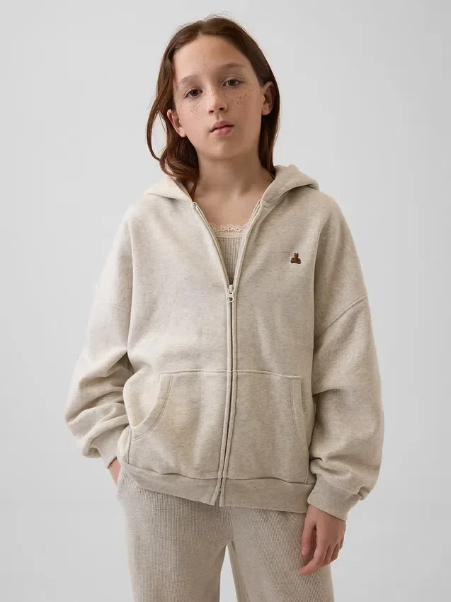 Kids Vintagesoft Oversized Zip Hoodie