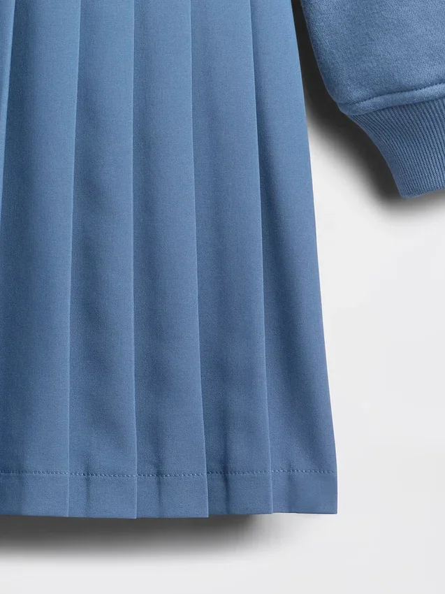 Kids Vintagesoft Pleated Sweatshirt Dress