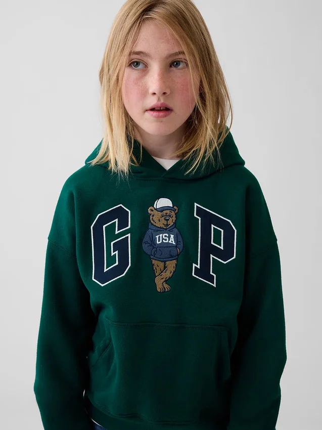 Kids Vintagesoft Relaxed Brannan Bear Logo Hoodie