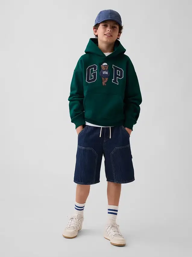 Kids Vintagesoft Relaxed Brannan Bear Logo Hoodie