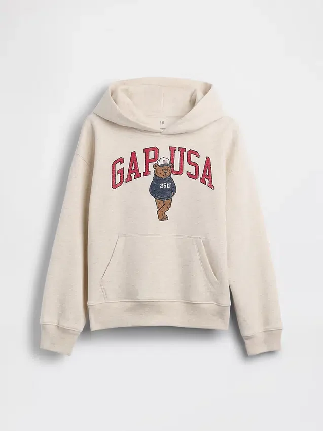 Kids Vintagesoft Relaxed Brannan Bear Logo Hoodie