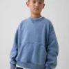 Kids Vintagesoft Relaxed Crewneck Pocket Sweatshirt