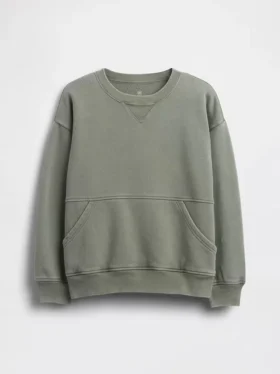 Kids Vintagesoft Relaxed Crewneck Pocket Sweatshirt