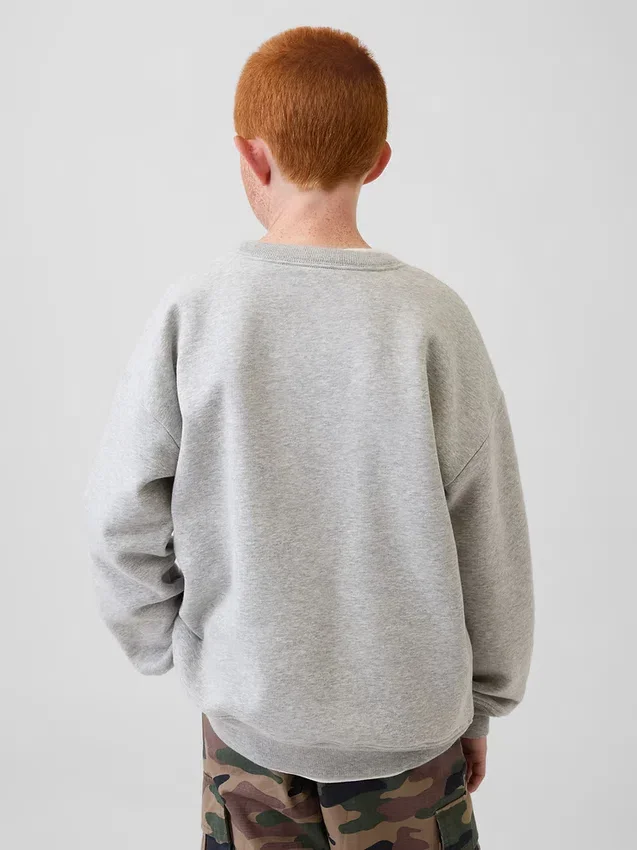 Kids Vintagesoft Relaxed Crewneck Pocket Sweatshirt