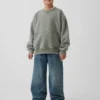 Kids Vintagesoft Relaxed Crewneck Pocket Sweatshirt
