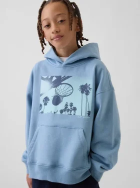 Kids Vintagesoft Relaxed Graphic Hoodie