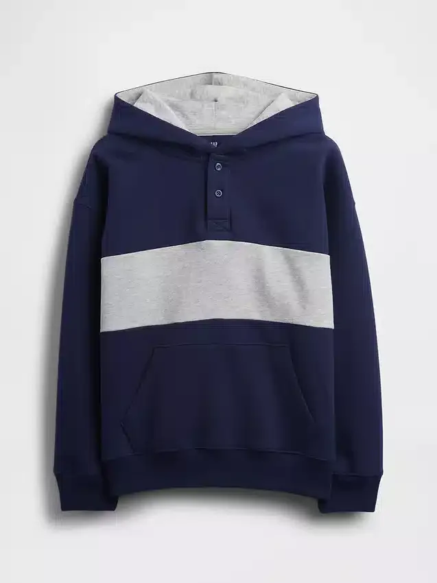 Kids Vintagesoft Relaxed Henley Hoodie