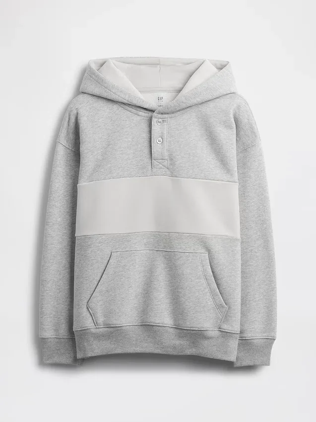 Kids Vintagesoft Relaxed Henley Hoodie