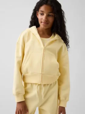 Kids Vintagesoft Relaxed Lace-Trim Zip Hoodie