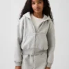 Kids Vintagesoft Relaxed Lace-Trim Zip Hoodie