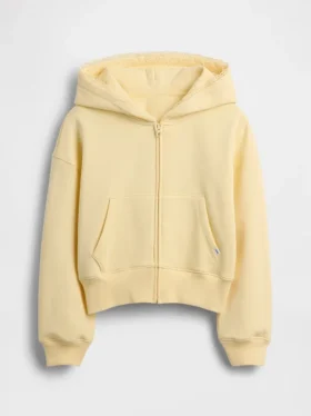 Kids Vintagesoft Relaxed Lace-Trim Zip Hoodie