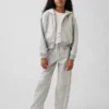 Kids Vintagesoft Relaxed Lace-Trim Zip Hoodie
