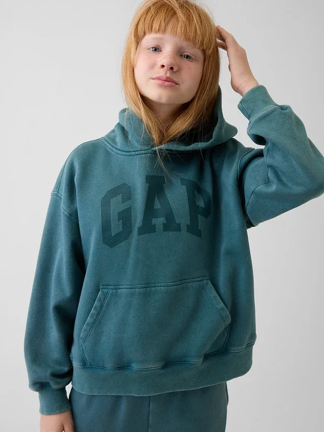 Kids Vintagesoft Relaxed Logo Hoodie