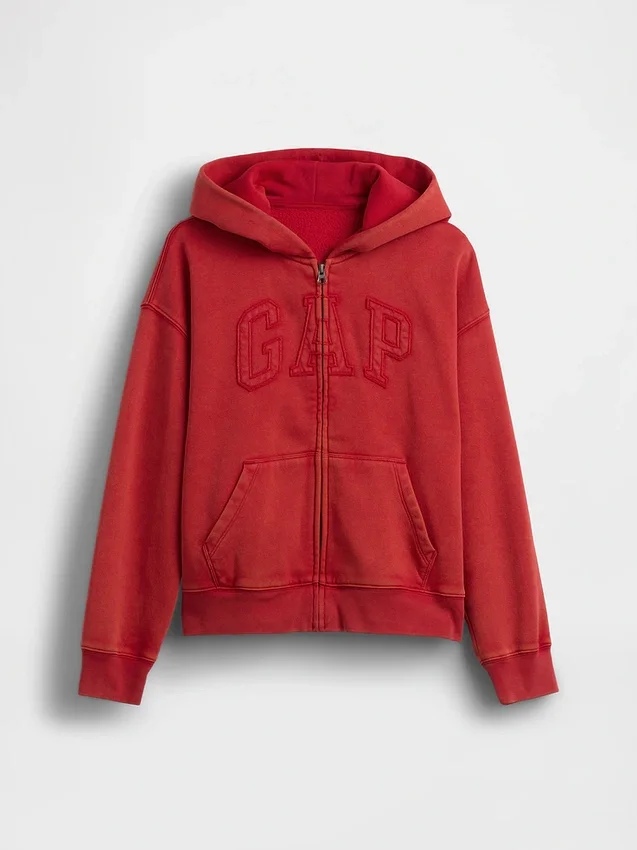 Kids Vintagesoft Relaxed Logo Zip Hoodie