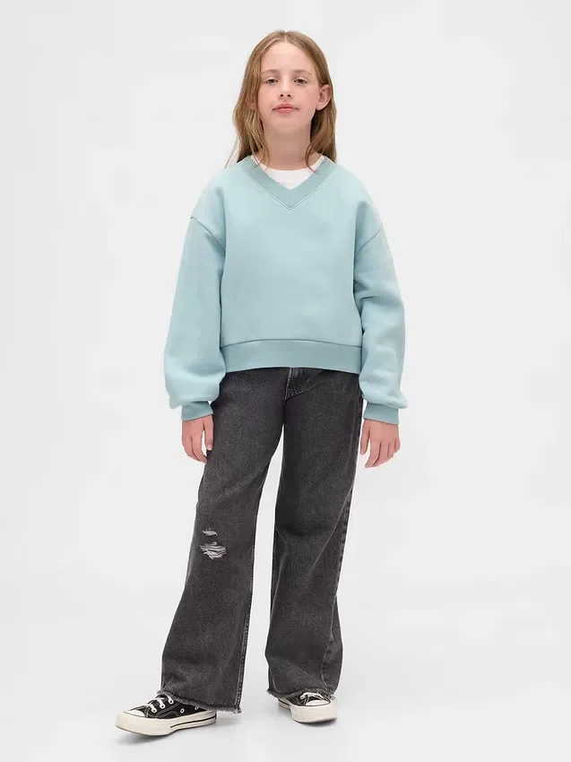 Kids Vintagesoft Relaxed V-Neck Sweatshirt