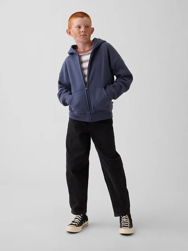 Kids Vintagesoft Relaxed Zip Hoodie