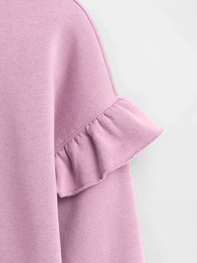 Kids Vintagesoft Ruffle Sweatshirt