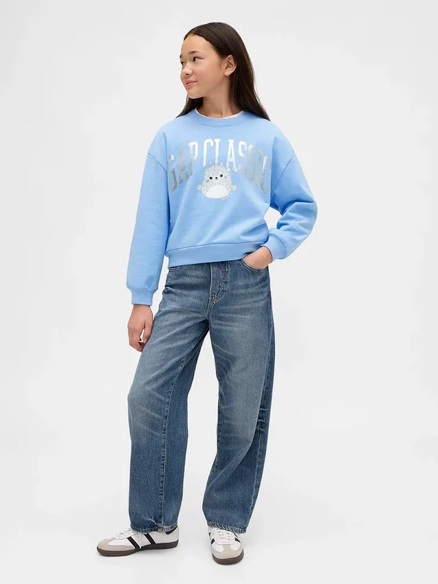 Kids Vintagesoft Squishmallow Logo Sweatshirt
