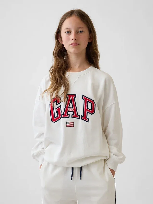 Kids Vintagesoft Terry Oversized Graphic Sweatshirt